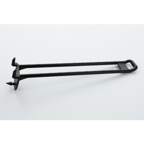 Kartonhaak zwart (100 st.) 150 mm | Dubbel 