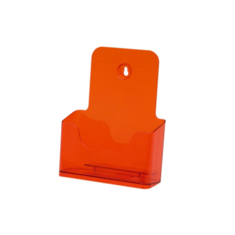 Folderhouder A5 transparant oranje 