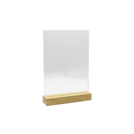Menu,-/Kaarthouder A4 met bamboe voet, Blank 