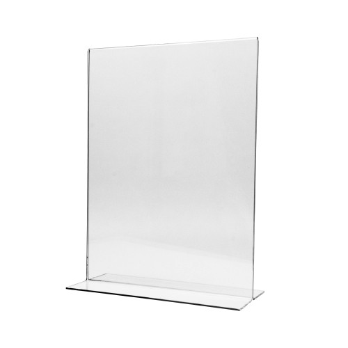 Tafelstandaard van acryl (PMMA) incl. acryl sokkel in zwart display