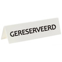 Tafelbord gereserveerd wit