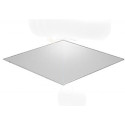 Bodemplaat T.b.v. kubus 400 x 400 x 400 mm, 3 mm PMMA (plexi) zilver spiegel