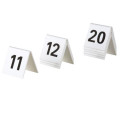 Tafelnummers 21 tot en met 30 wit