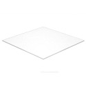 Bodemplaat T.b.v. kubus 300 x 300 x 300 mm, 3 mm PMMA (plexi) Wit 