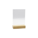 Menu,-/Kaarthouder A5 met bamboe voet, Blank (Default)