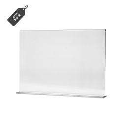 Sigel TA220 tafelstandaard A4 recht, 10 stuks, hoogwaardig glashelder acryl, reclamestandaard