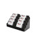 Visitekaarthouder 8 vaks zwart, Deflecto®