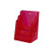 Folderhouder 3x A4 Transparant Rood