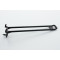 Kartonhaak zwart (100 st.) 150 mm | Dubbel  Kartonhaak zwart (100 st.) 150 mm | Dubbel 
