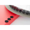 Klittenband pastilles (1250 st./rol) Lus 16 mm, Zwart | Zelfklevend  Klittenband pastilles Zwart "Velcro®" 