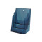 Folderhouder 3x A4 Transparant Blauw Folderhouder 3x A4 Transparant Blauw