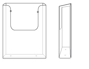 Wandfolderhouder 1/3 A4